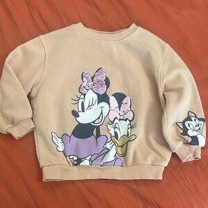 Girls Disney H&M Sweatshirt with Minnie and Daisy